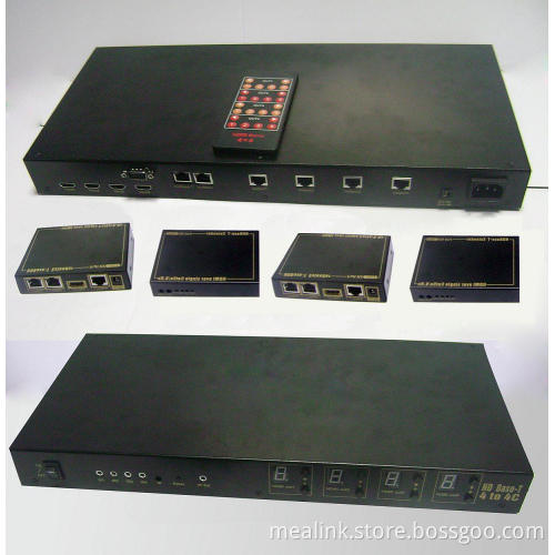 100m 4X4 HDMI Matrix Extender by Cat6e with 3D and IR